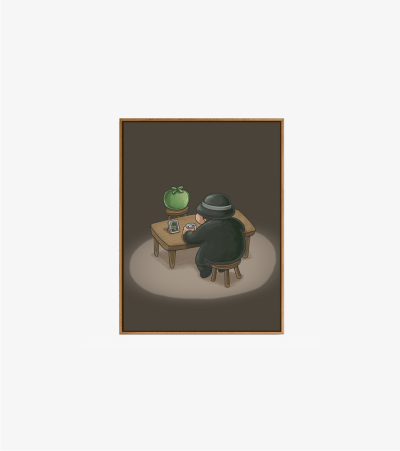 Masterpiece: Man Sitting Alone