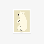 Hug Bear - Cream Postcard