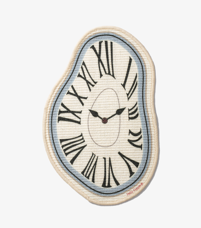Dali's Melting Clock Cat Scratchboard