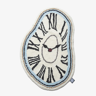 Dali's Melting Clock Tufted Rug