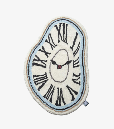 Dali's Melting Clock Tufted Rug